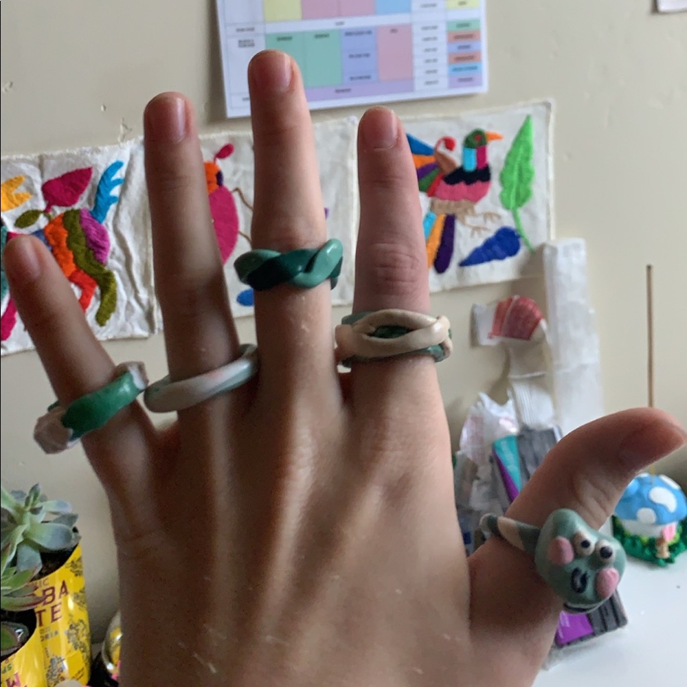 Green ring set